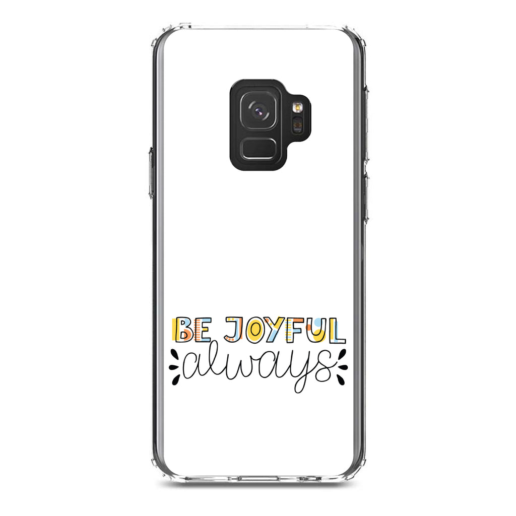 Be Joyful Always, Rainbow Color Clear Shockproof iPhone Case, view 19