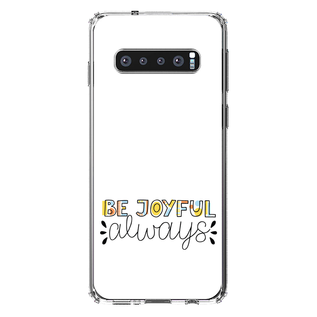 Be Joyful Always, Rainbow Color Clear Shockproof iPhone Case, view 16