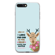 DistinctInk® Clear Shockproof Hybrid Case for Apple iPhone / Samsung Galaxy / Google Pixel - Psalm 42:1 - Long for God as the Deer Water