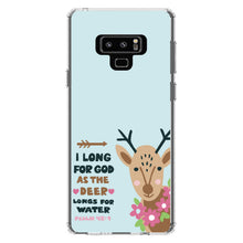 DistinctInk® Clear Shockproof Hybrid Case for Apple iPhone / Samsung Galaxy / Google Pixel - Psalm 42:1 - Long for God as the Deer Water