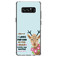 DistinctInk® Clear Shockproof Hybrid Case for Apple iPhone / Samsung Galaxy / Google Pixel - Psalm 42:1 - Long for God as the Deer Water