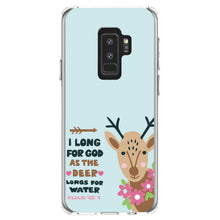 DistinctInk® Clear Shockproof Hybrid Case for Apple iPhone / Samsung Galaxy / Google Pixel - Psalm 42:1 - Long for God as the Deer Water