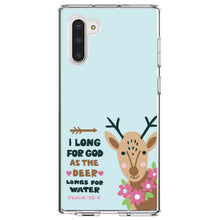 DistinctInk® Clear Shockproof Hybrid Case for Apple iPhone / Samsung Galaxy / Google Pixel - Psalm 42:1 - Long for God as the Deer Water