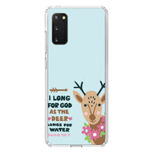 DistinctInk® Clear Shockproof Hybrid Case for Apple iPhone / Samsung Galaxy / Google Pixel - Psalm 42:1 - Long for God as the Deer Water