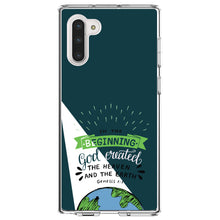 DistinctInk® Clear Shockproof Hybrid Case for Apple iPhone / Samsung Galaxy / Google Pixel - Genesis 1:1 - God Created the Heaven & the Earth