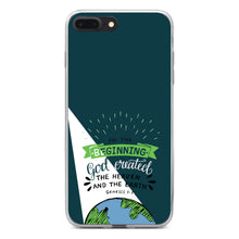 DistinctInk® Clear Shockproof Hybrid Case for Apple iPhone / Samsung Galaxy / Google Pixel - Genesis 1:1 - God Created the Heaven & the Earth