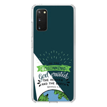 DistinctInk® Clear Shockproof Hybrid Case for Apple iPhone / Samsung Galaxy / Google Pixel - Genesis 1:1 - God Created the Heaven & the Earth
