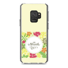 DistinctInk® Clear Shockproof Hybrid Case for Apple iPhone / Samsung Galaxy / Google Pixel - Be Blessed - Floral Pattern Yellow