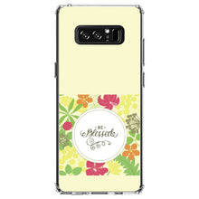 DistinctInk® Clear Shockproof Hybrid Case for Apple iPhone / Samsung Galaxy / Google Pixel - Be Blessed - Floral Pattern Yellow