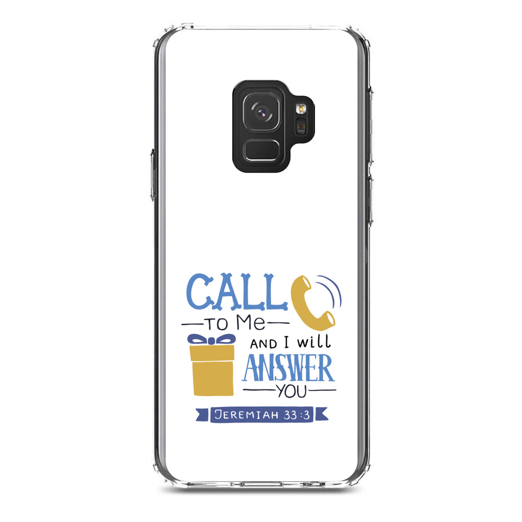 Jeremiah 33:3, Call to Me and I Will Answer Clear Shockproof iPhone Case, view 19