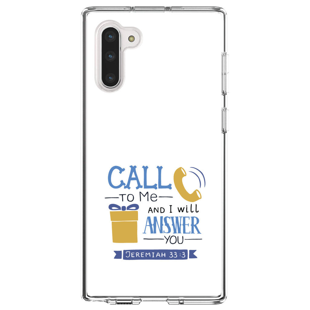 Jeremiah 33:3, Call to Me and I Will Answer Clear Shockproof iPhone Case, view 9