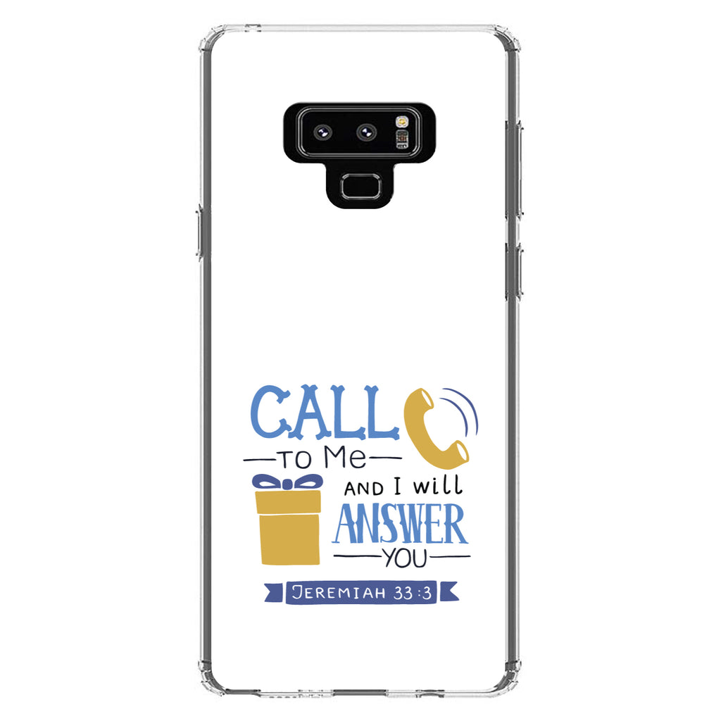 Jeremiah 33:3, Call to Me and I Will Answer Clear Shockproof iPhone Case, view 11