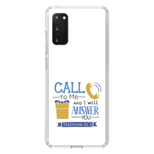DistinctInk® Clear Shockproof Hybrid Case for Apple iPhone / Samsung Galaxy / Google Pixel - Jeremiah 33:3 - Call to Me and I Will Answer