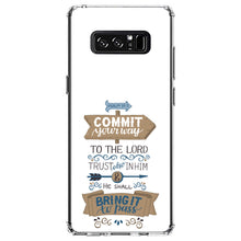 DistinctInk® Clear Shockproof Hybrid Case for Apple iPhone / Samsung Galaxy / Google Pixel - Psalm 37:5 - Commt Your Way to the Lord
