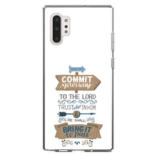 DistinctInk® Clear Shockproof Hybrid Case for Apple iPhone / Samsung Galaxy / Google Pixel - Psalm 37:5 - Commt Your Way to the Lord