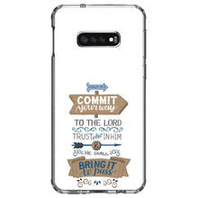 DistinctInk® Clear Shockproof Hybrid Case for Apple iPhone / Samsung Galaxy / Google Pixel - Psalm 37:5 - Commt Your Way to the Lord