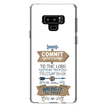 DistinctInk® Clear Shockproof Hybrid Case for Apple iPhone / Samsung Galaxy / Google Pixel - Psalm 37:5 - Commt Your Way to the Lord