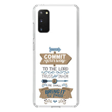 DistinctInk® Clear Shockproof Hybrid Case for Apple iPhone / Samsung Galaxy / Google Pixel - Psalm 37:5 - Commt Your Way to the Lord