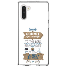 DistinctInk® Clear Shockproof Hybrid Case for Apple iPhone / Samsung Galaxy / Google Pixel - Psalm 37:5 - Commt Your Way to the Lord