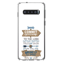DistinctInk® Clear Shockproof Hybrid Case for Apple iPhone / Samsung Galaxy / Google Pixel - Psalm 37:5 - Commt Your Way to the Lord