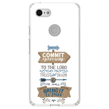 DistinctInk® Clear Shockproof Hybrid Case for Apple iPhone / Samsung Galaxy / Google Pixel - Psalm 37:5 - Commt Your Way to the Lord