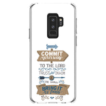 DistinctInk® Clear Shockproof Hybrid Case for Apple iPhone / Samsung Galaxy / Google Pixel - Psalm 37:5 - Commt Your Way to the Lord
