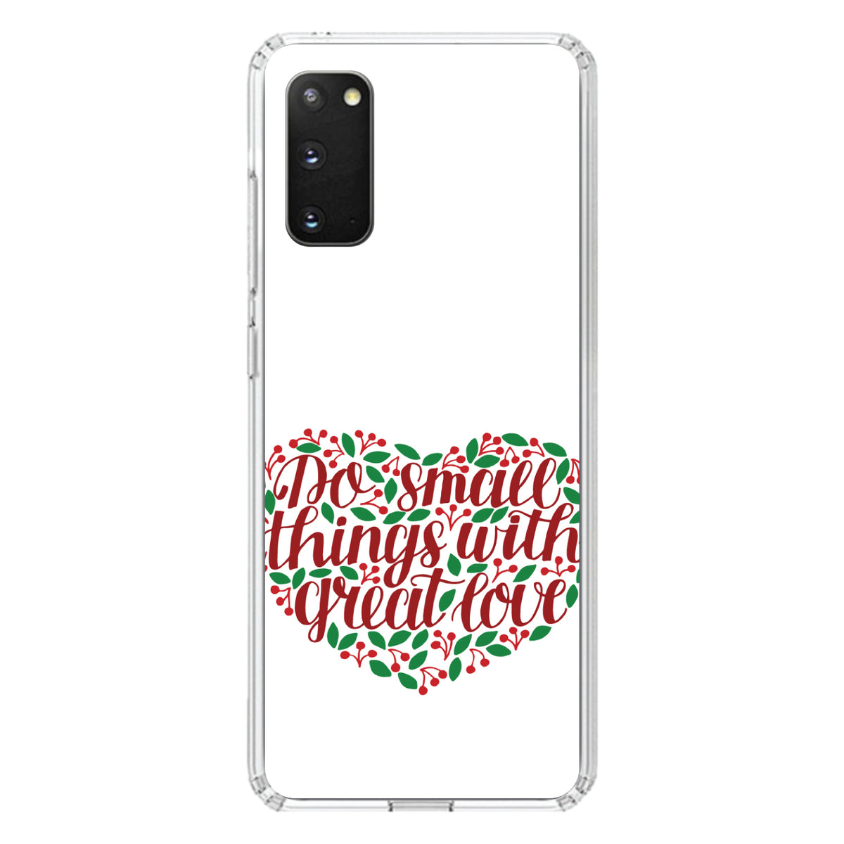 Do Small Things With Great Love, Floral Clear Shockproof iPhone Case, view 13