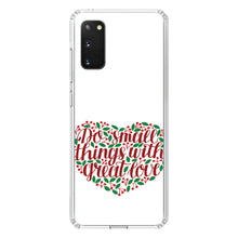 DistinctInk® Clear Shockproof Hybrid Case for Apple iPhone / Samsung Galaxy / Google Pixel - Do Small Things With Great Love - Floral