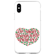 DistinctInk® Clear Shockproof Hybrid Case for Apple iPhone / Samsung Galaxy / Google Pixel - Do Small Things With Great Love - Floral
