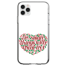 DistinctInk® Clear Shockproof Hybrid Case for Apple iPhone / Samsung Galaxy / Google Pixel - Do Small Things With Great Love - Floral