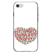 DistinctInk® Clear Shockproof Hybrid Case for Apple iPhone / Samsung Galaxy / Google Pixel - Do Small Things With Great Love - Floral