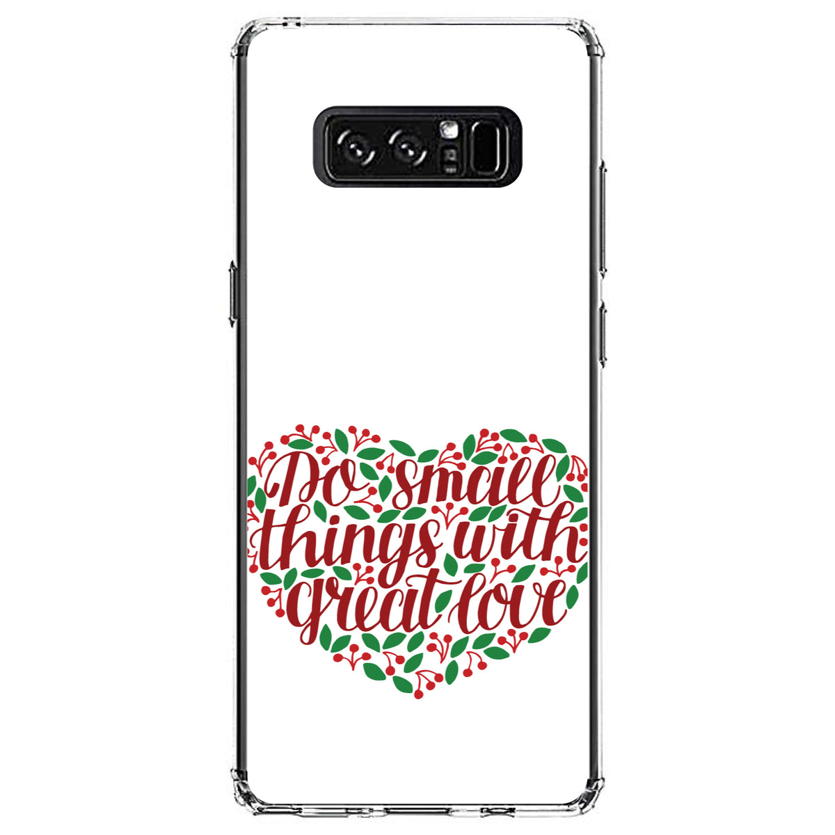 Do Small Things With Great Love, Floral Clear Shockproof iPhone Case, view 12