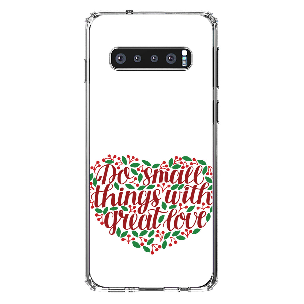 Do Small Things With Great Love, Floral Clear Shockproof iPhone Case, view 17