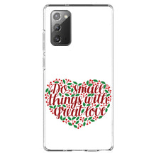 DistinctInk® Clear Shockproof Hybrid Case for Apple iPhone / Samsung Galaxy / Google Pixel - Do Small Things With Great Love - Floral