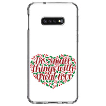 DistinctInk® Clear Shockproof Hybrid Case for Apple iPhone / Samsung Galaxy / Google Pixel - Do Small Things With Great Love - Floral