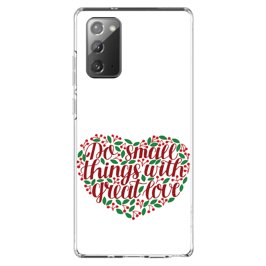 Do Small Things With Great Love, Floral Clear Shockproof iPhone Case, view 7