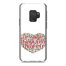 DistinctInk® Clear Shockproof Hybrid Case for Apple iPhone / Samsung Galaxy / Google Pixel - Do Small Things With Great Love - Floral