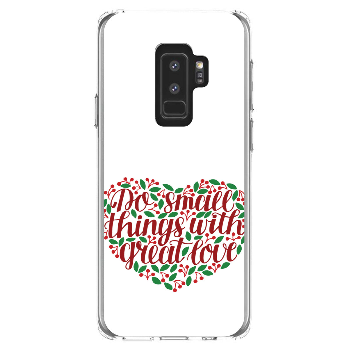 Do Small Things With Great Love, Floral Clear Shockproof iPhone Case, view 20