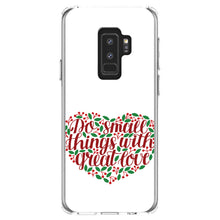 DistinctInk® Clear Shockproof Hybrid Case for Apple iPhone / Samsung Galaxy / Google Pixel - Do Small Things With Great Love - Floral