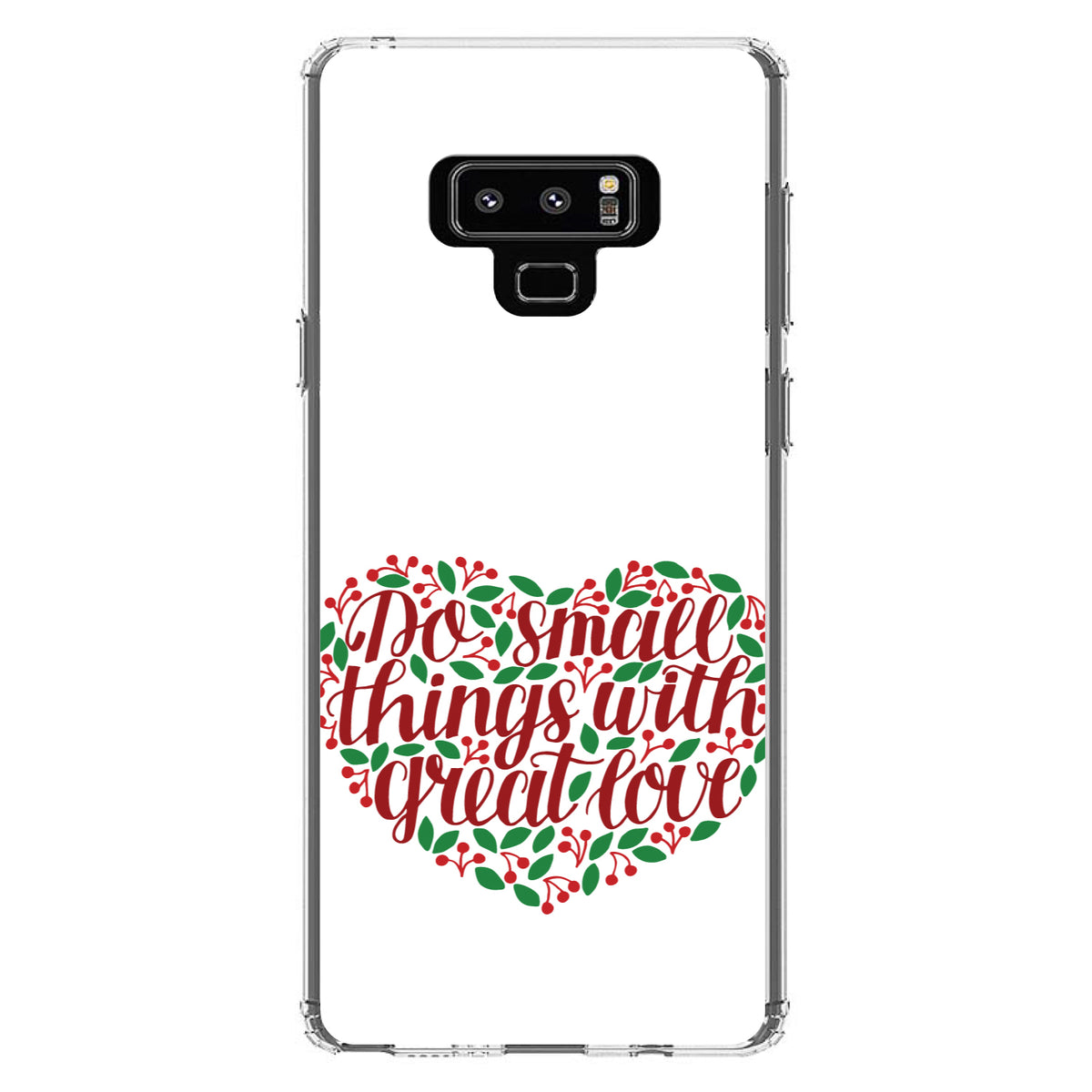 Do Small Things With Great Love, Floral Clear Shockproof iPhone Case, view 11