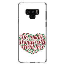 DistinctInk® Clear Shockproof Hybrid Case for Apple iPhone / Samsung Galaxy / Google Pixel - Do Small Things With Great Love - Floral