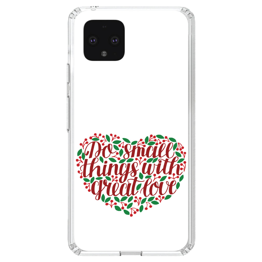 Do Small Things With Great Love, Floral Clear Shockproof iPhone Case, view 24