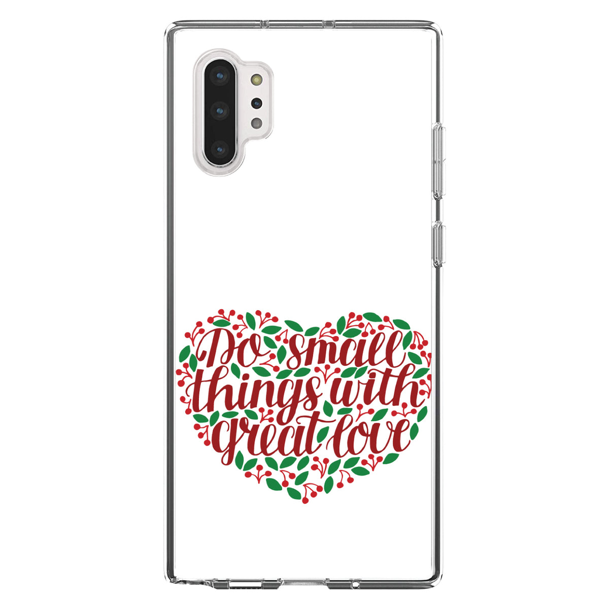 Do Small Things With Great Love, Floral Clear Shockproof iPhone Case, view 10