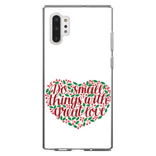 DistinctInk® Clear Shockproof Hybrid Case for Apple iPhone / Samsung Galaxy / Google Pixel - Do Small Things With Great Love - Floral