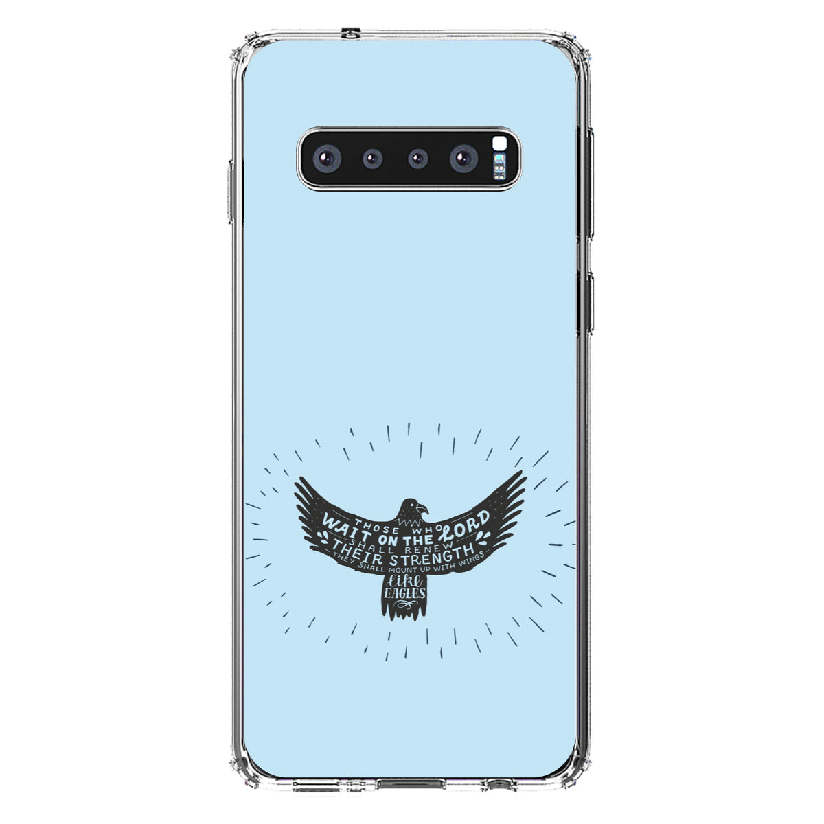 MountUp with Wings Like Eagles Clear Shockproof iPhone Case, view 17