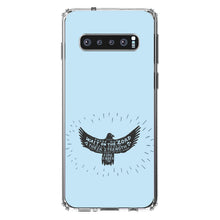 DistinctInk® Clear Shockproof Hybrid Case for Apple iPhone / Samsung Galaxy / Google Pixel - MountUp with Wings Like Eagles