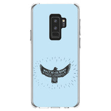 DistinctInk® Clear Shockproof Hybrid Case for Apple iPhone / Samsung Galaxy / Google Pixel - MountUp with Wings Like Eagles