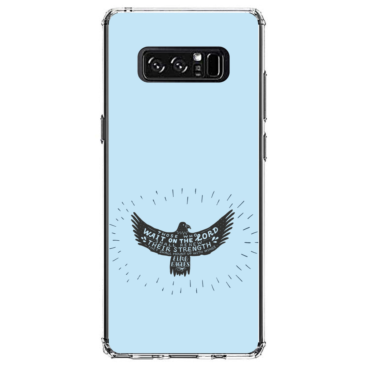 MountUp with Wings Like Eagles Clear Shockproof iPhone Case, view 12