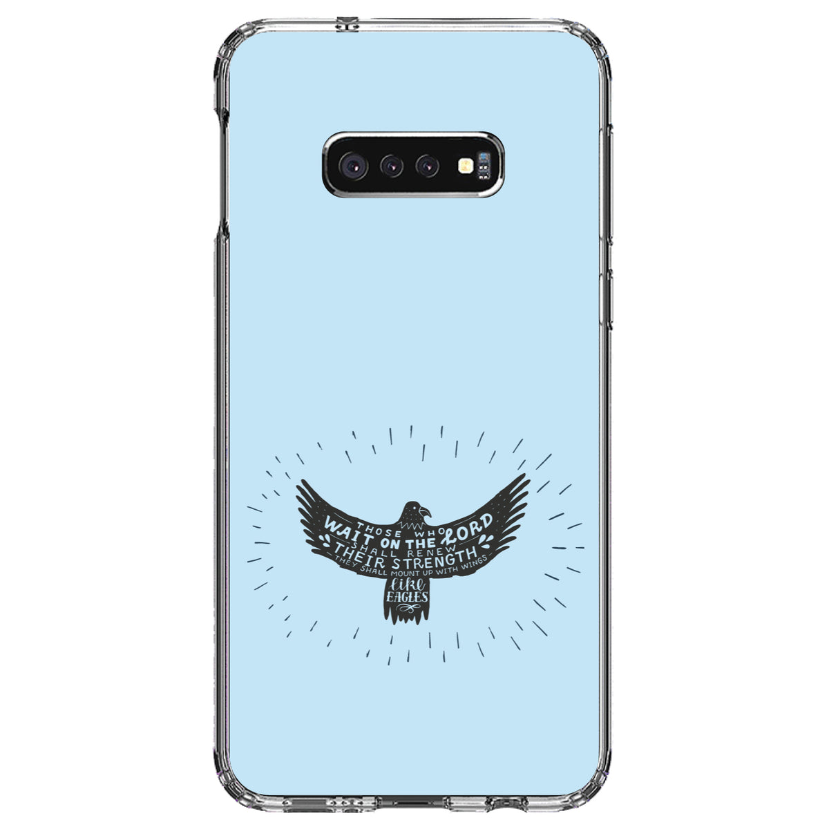 MountUp with Wings Like Eagles Clear Shockproof iPhone Case, view 18