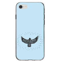 DistinctInk® Clear Shockproof Hybrid Case for Apple iPhone / Samsung Galaxy / Google Pixel - MountUp with Wings Like Eagles
